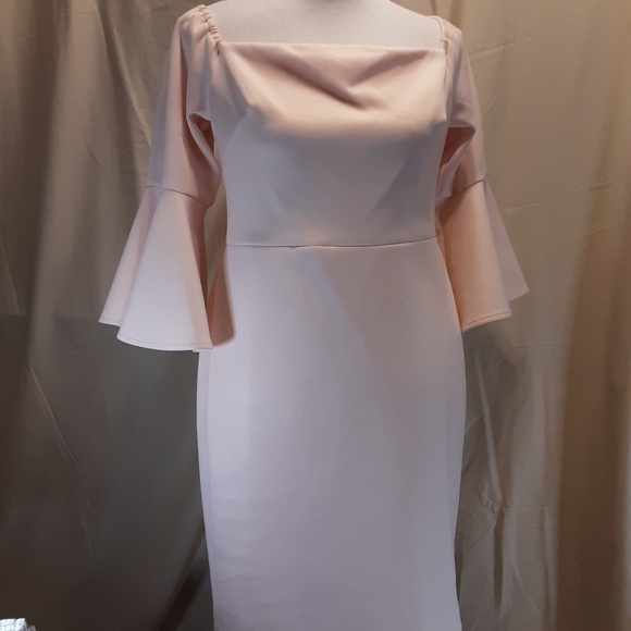 Betsey Johnson Bodycon Flared Long Sleeved Dress 8 - Picture 2 of 8